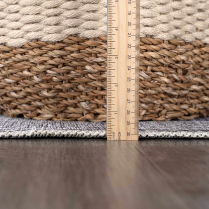 Barny Gray Denim Washable Rug - Clearance - Tree of Life