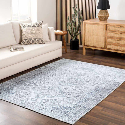 Barny Gray Denim Washable Rug - Clearance - Tree of Life