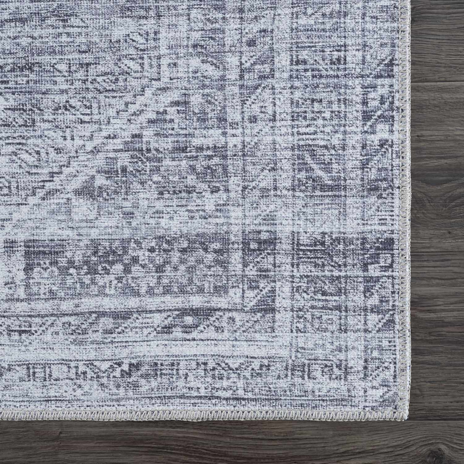 Barny Gray Blue Washable Rug - Clearance - Tree of Life