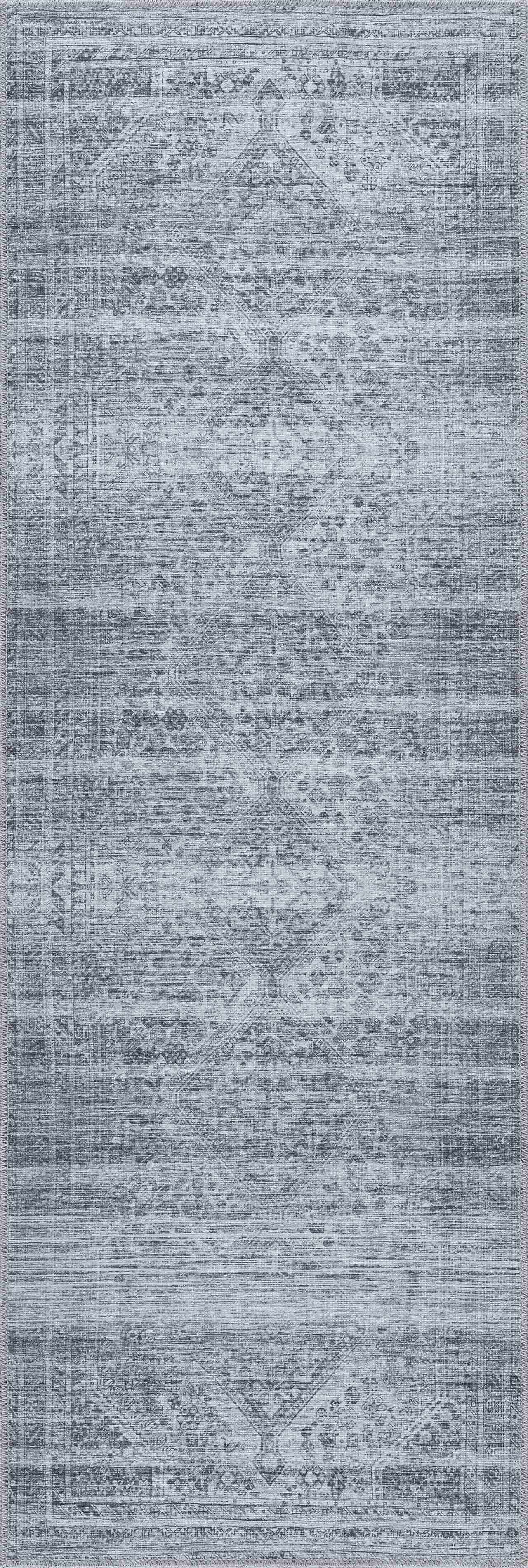 Barny Gray Blue Washable Rug - Clearance - Tree of Life