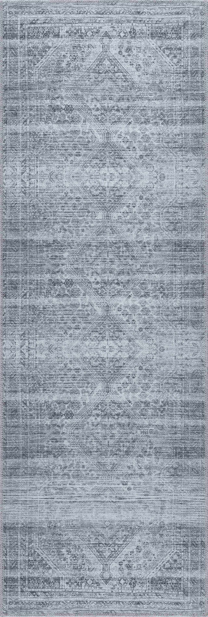 Barny Gray Blue Washable Rug - Clearance - Tree of Life