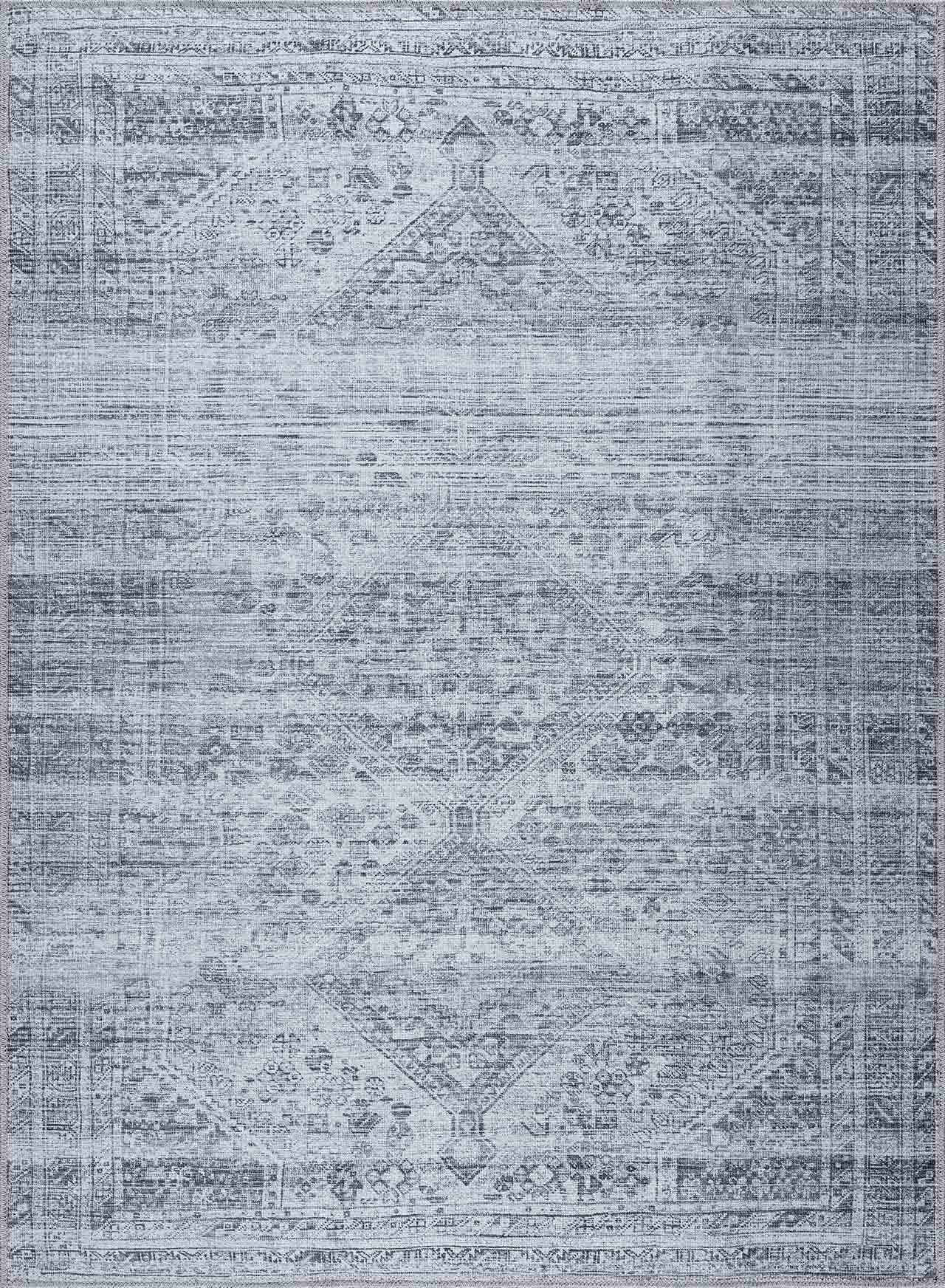 Barny Gray Blue Washable Rug - Clearance - Tree of Life