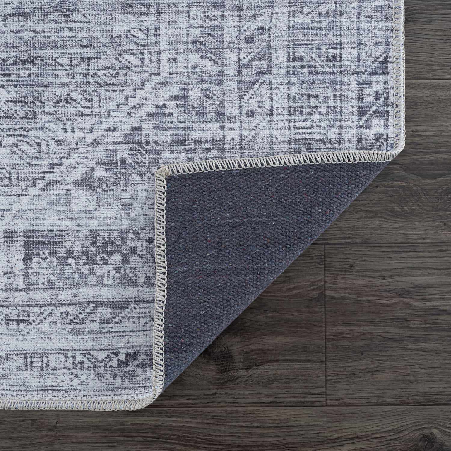 Barny Gray Blue Washable Rug - Clearance - Tree of Life