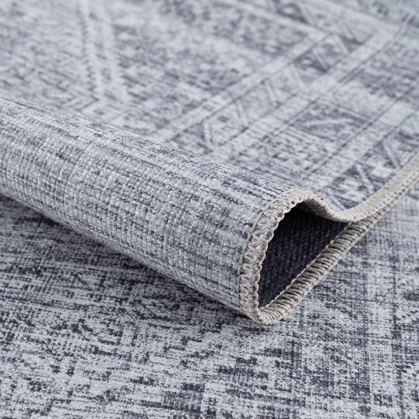 Barny Gray Blue Washable Rug - Clearance - Tree of Life