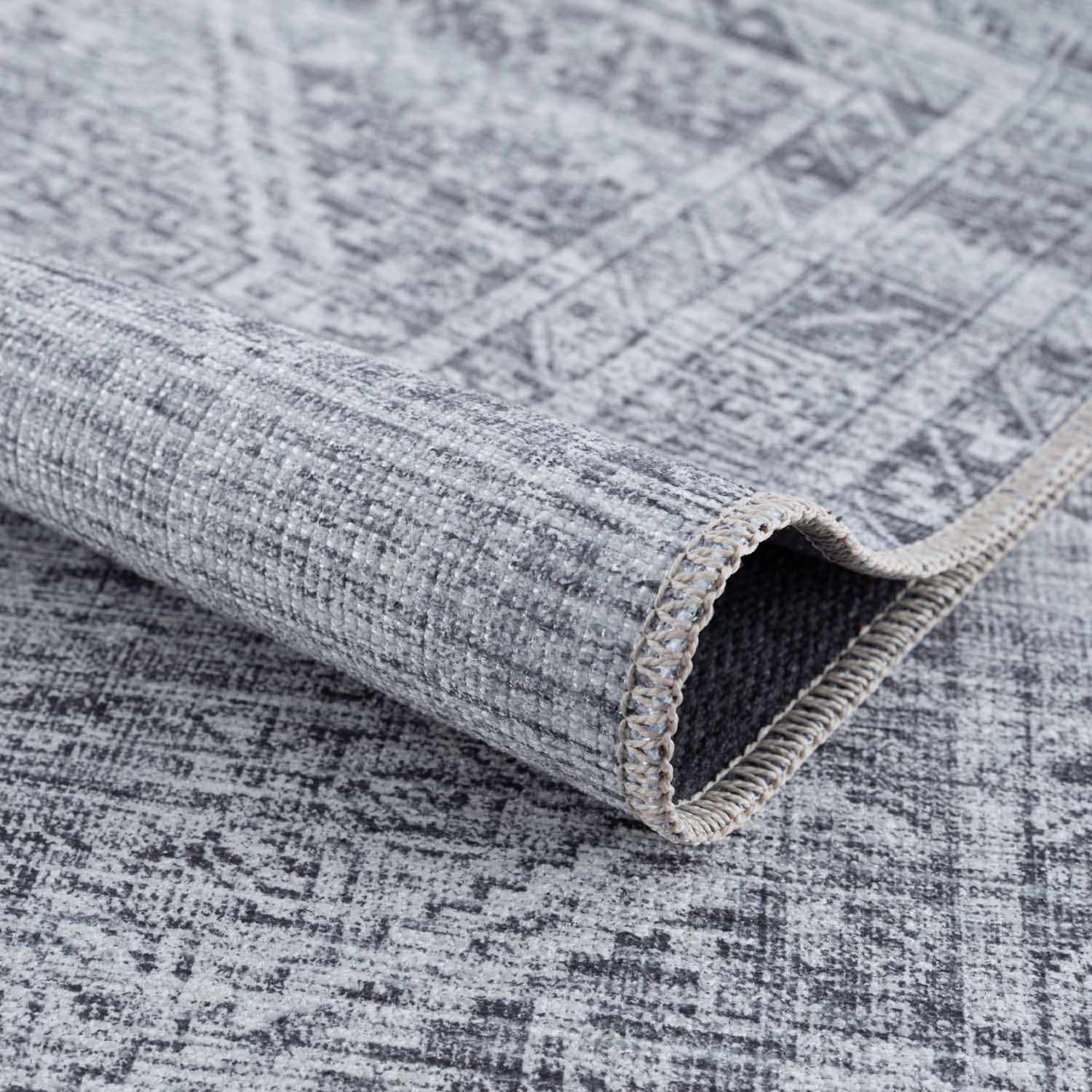 Barny Gray Blue Washable Rug - Clearance - Tree of Life