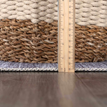 Barny Gray Blue Washable Rug - Clearance - Tree of Life