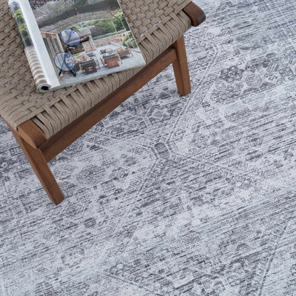 Barny Gray Blue Washable Rug - Clearance - Tree of Life