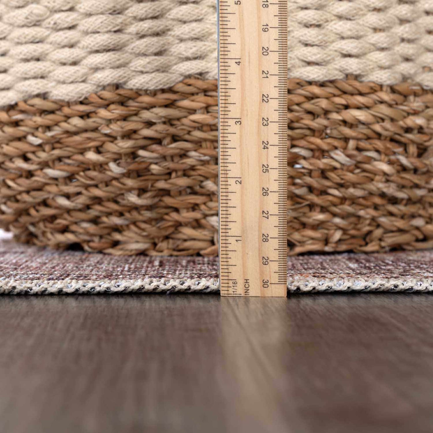 Barny Tan Washable Area Rug - Tree of Life