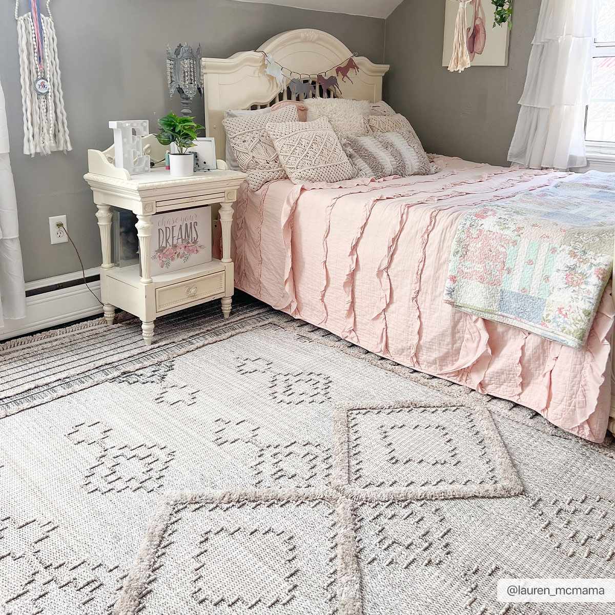 Amaga High-Low Rustic Rug - Tree of Life