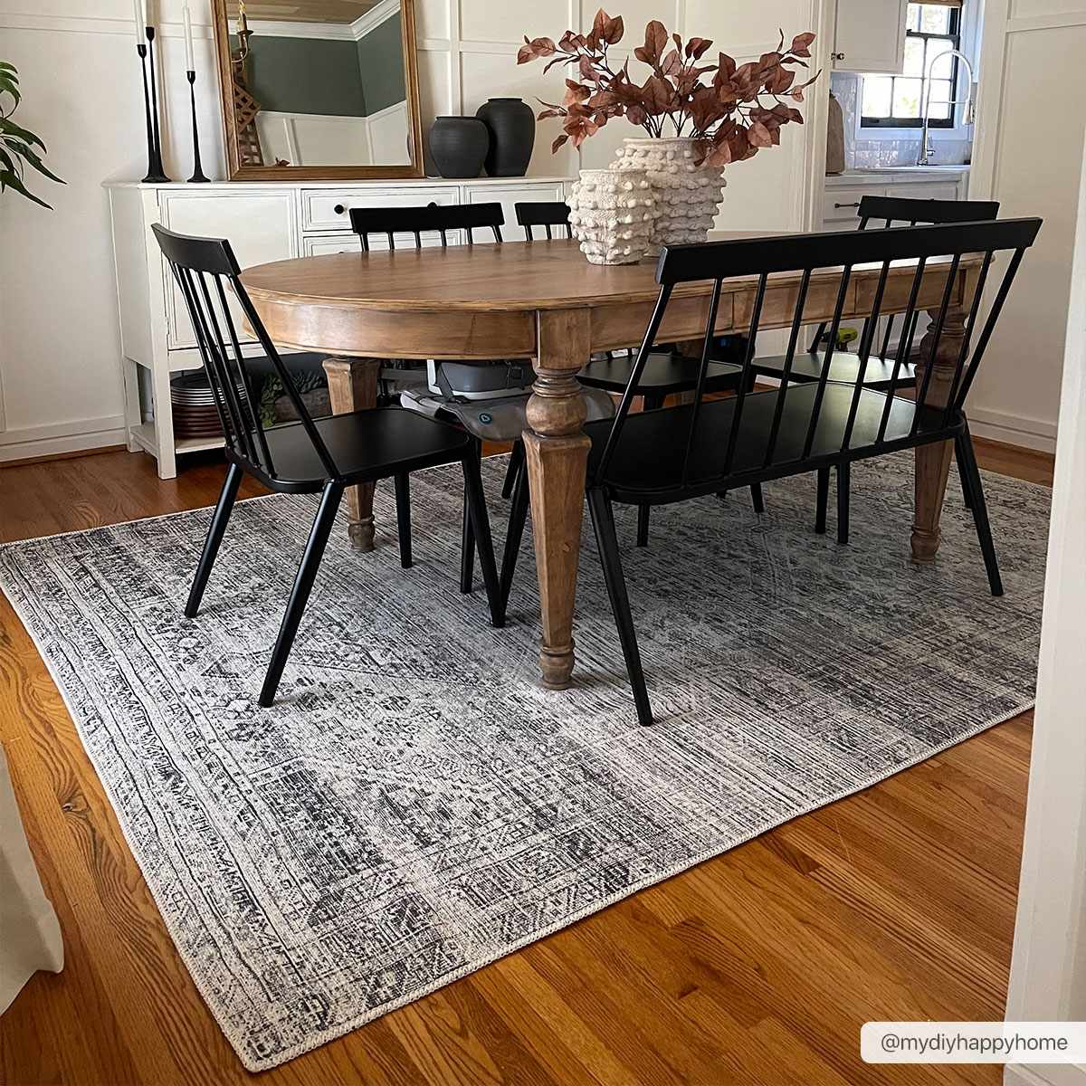 Barny Gray Blue Washable Rug - Clearance - Tree of Life