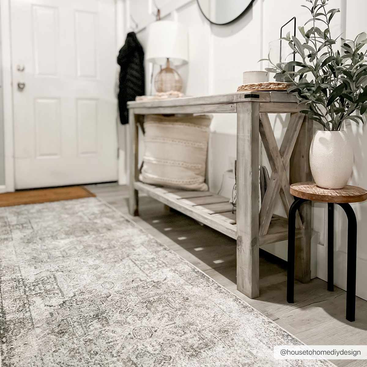 Hera Olive Boutique Washable Rug - Tree of Life