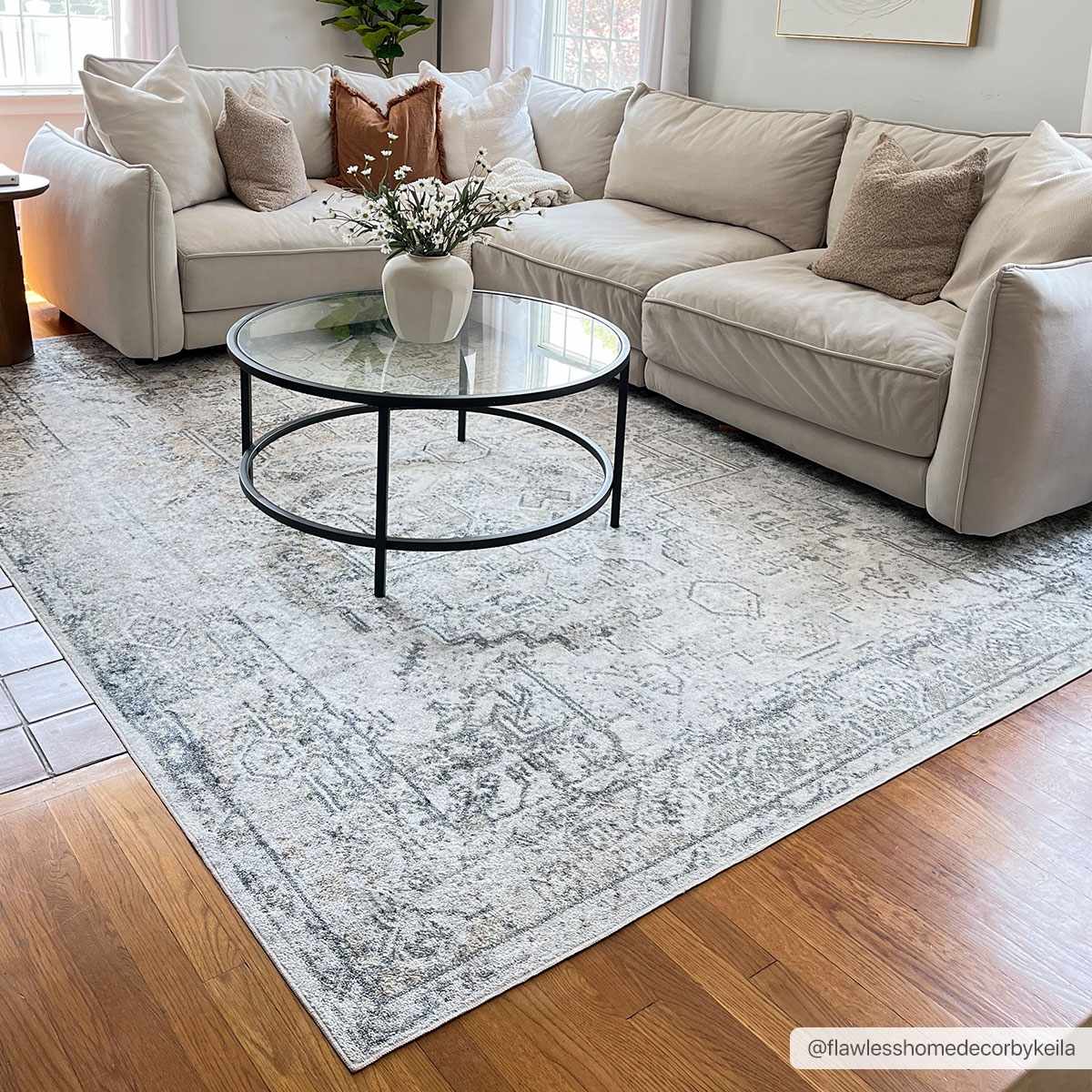 Hera Olive Boutique Washable Rug - Tree of Life