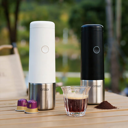 Citaly GO-1 Portable Espresso Machine, Fast Self-Heating, PD 3.0 Fast Charge, 3*2500mAh, Capsule & Ground Coffee Compatible - Tree of Life