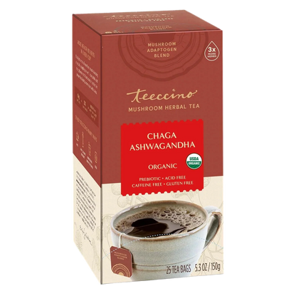 Chaga Ashwagandha Butterscotch Cream Mushroom Herbal Tea - Tree of Life