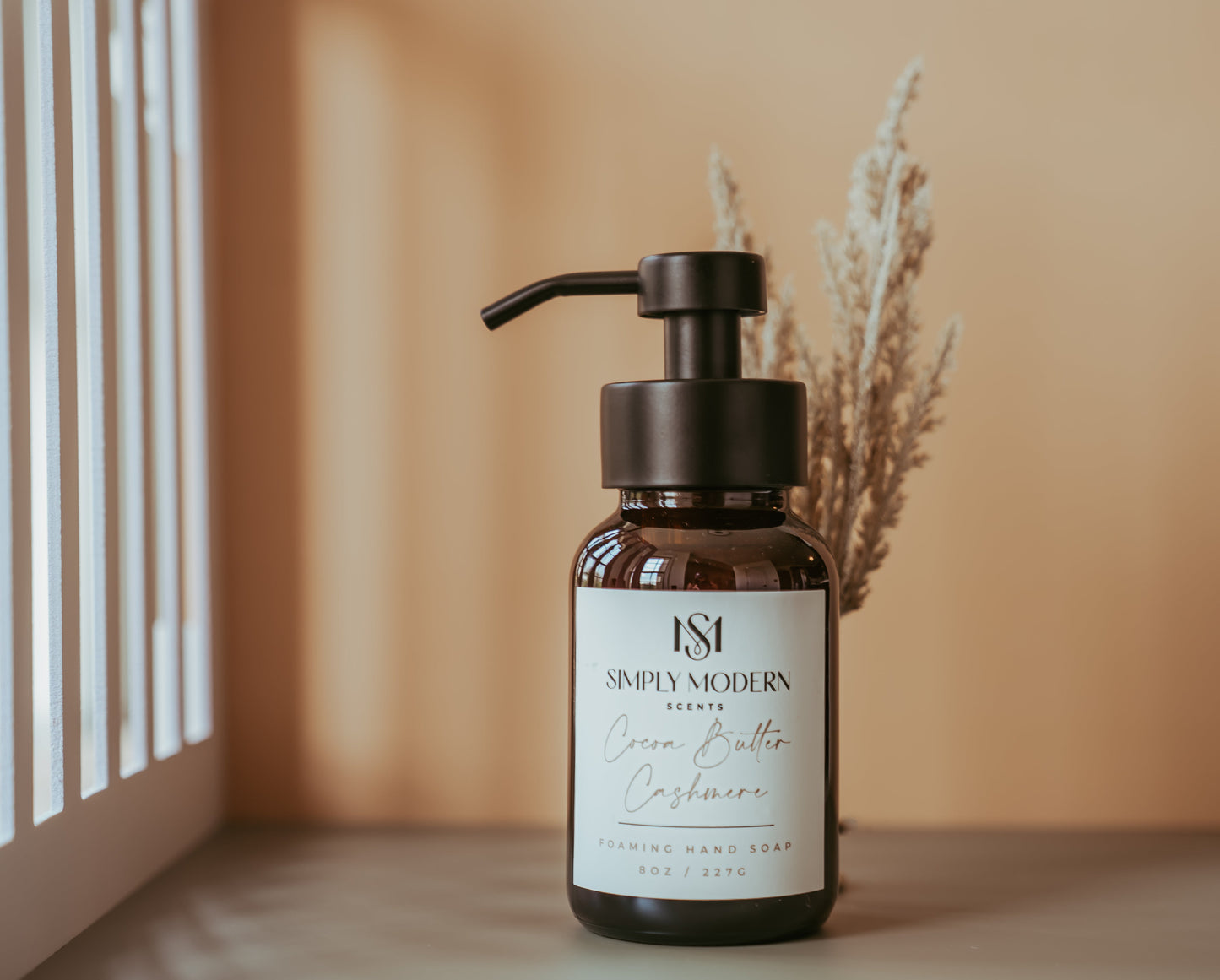 Cocoa Butter Cashmere Foaming Hand Soap | Amber Glass Bottle - Tree of Life