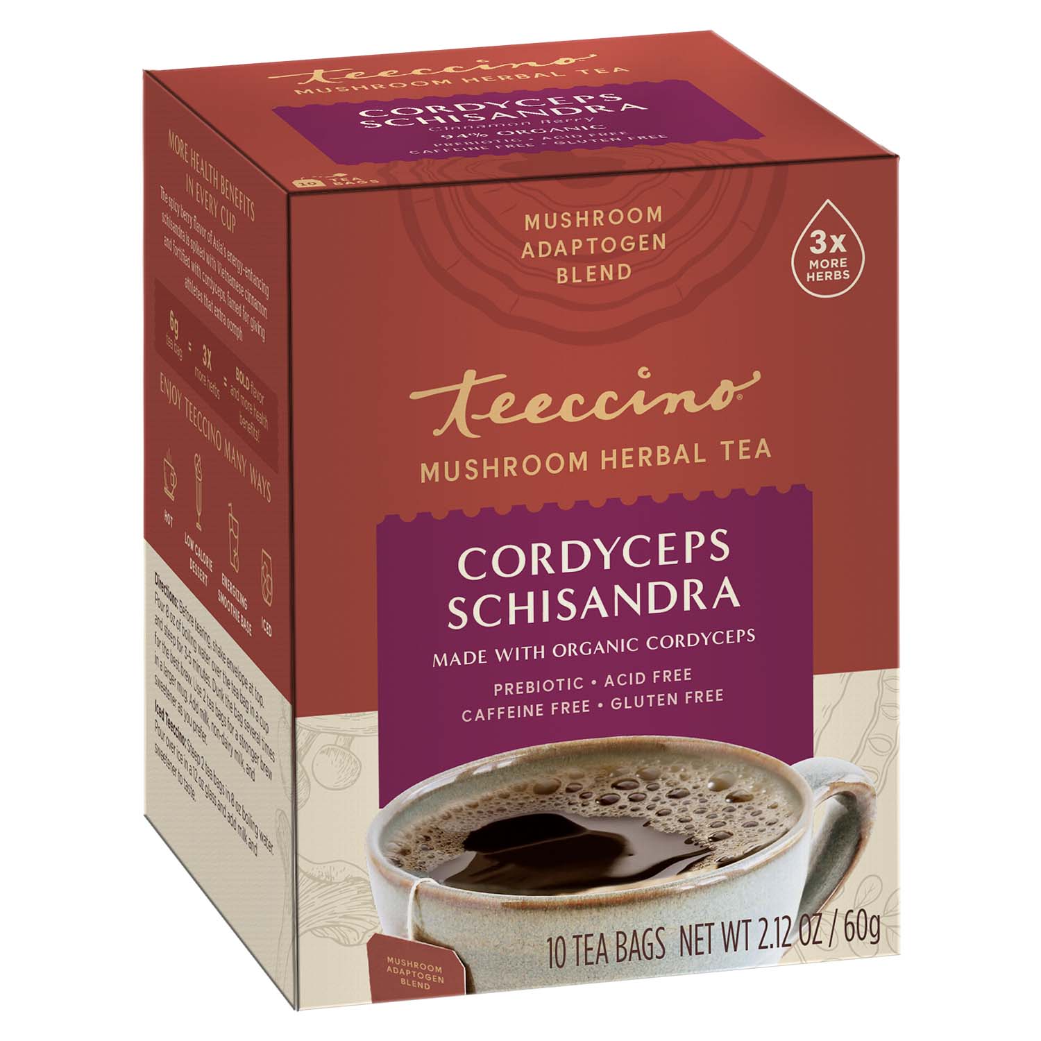 Cordyceps Schisandra Cinnamon Berry Mushroom Herbal Tea - Tree of Life