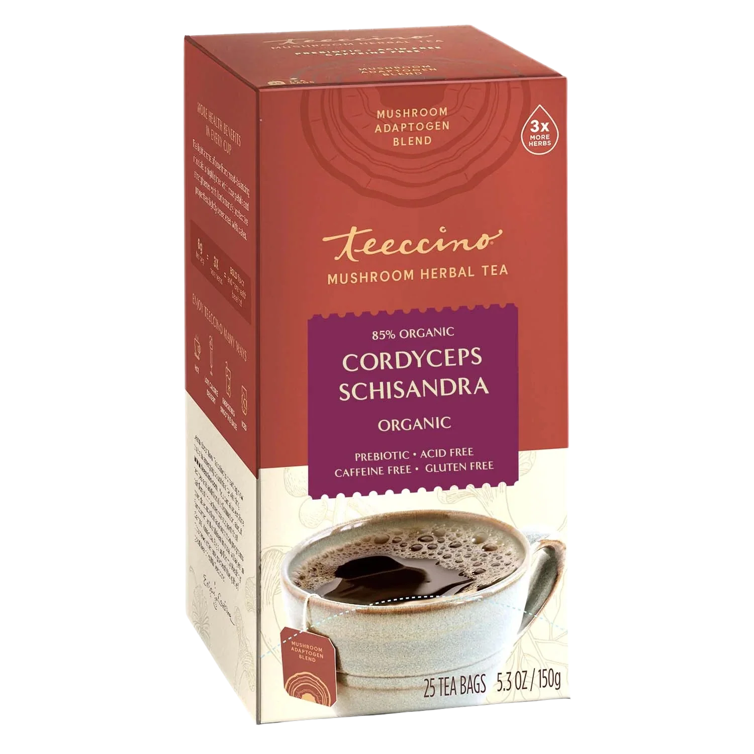 Cordyceps Schisandra Cinnamon Berry Mushroom Herbal Tea - Tree of Life