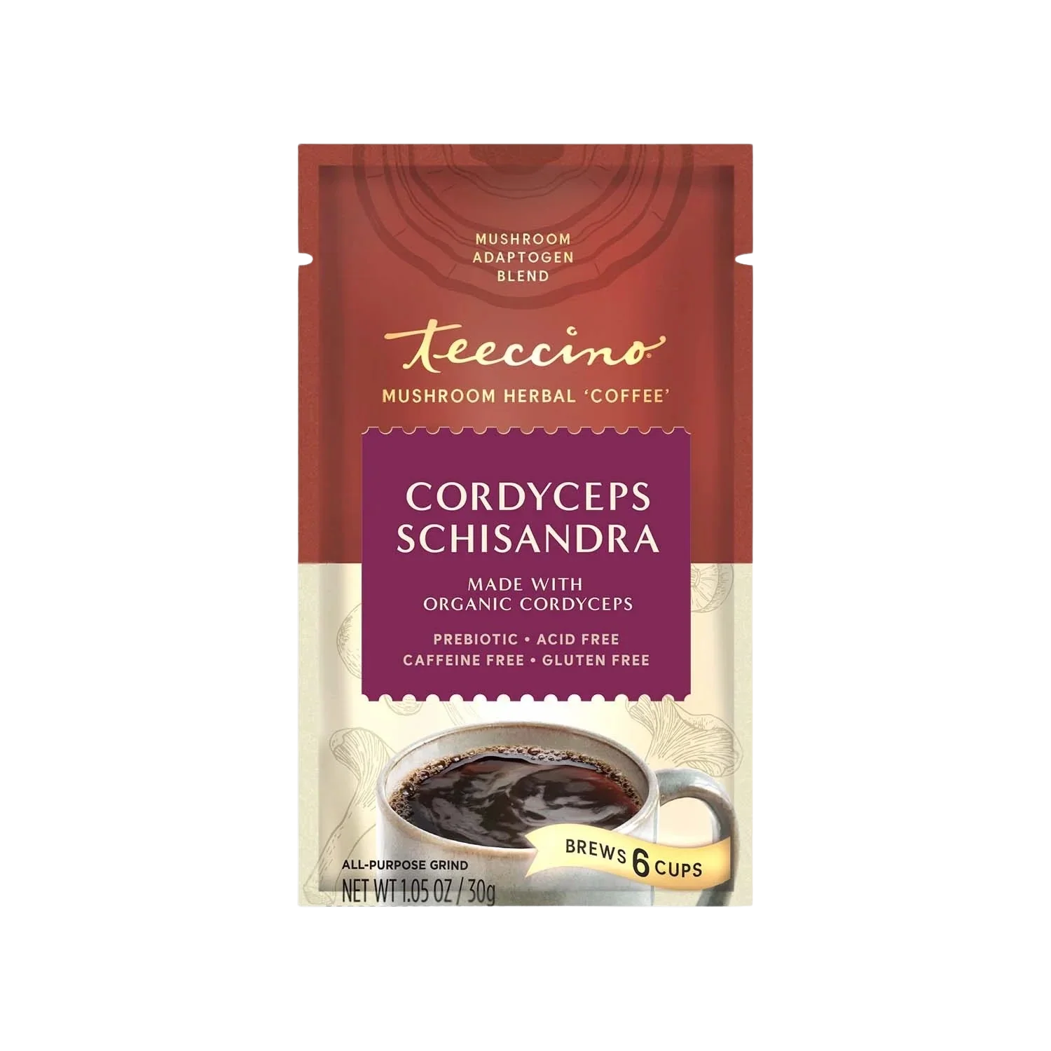 Cordyceps Schisandra Cinnamon Berry Mushroom Herbal Coffee - Tree of Life