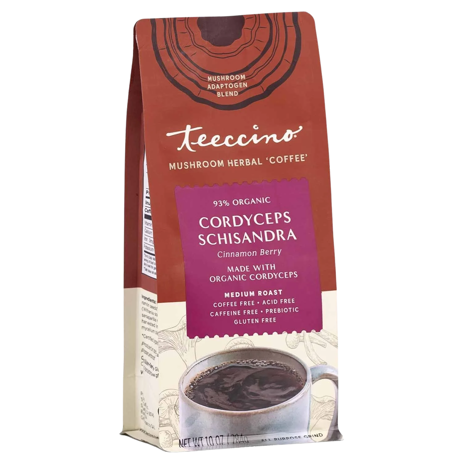 Cordyceps Schisandra Cinnamon Berry Mushroom Herbal Coffee - Tree of Life