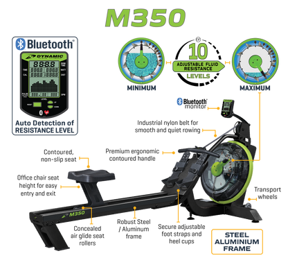 Dynamic Fluid Rower - M350 - Tree of Life