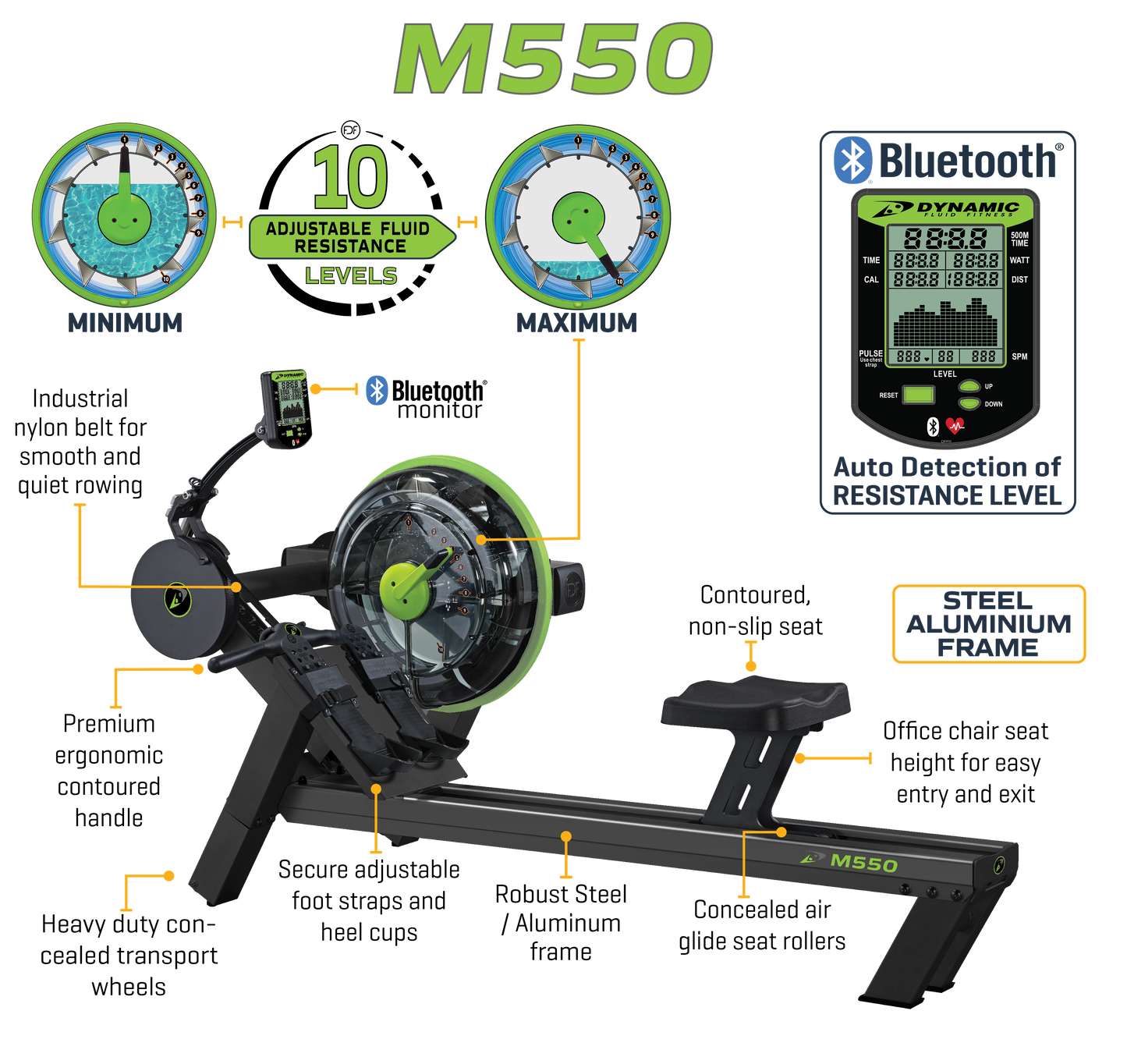 Dynamic Fluid Rower - M550 - Tree of Life