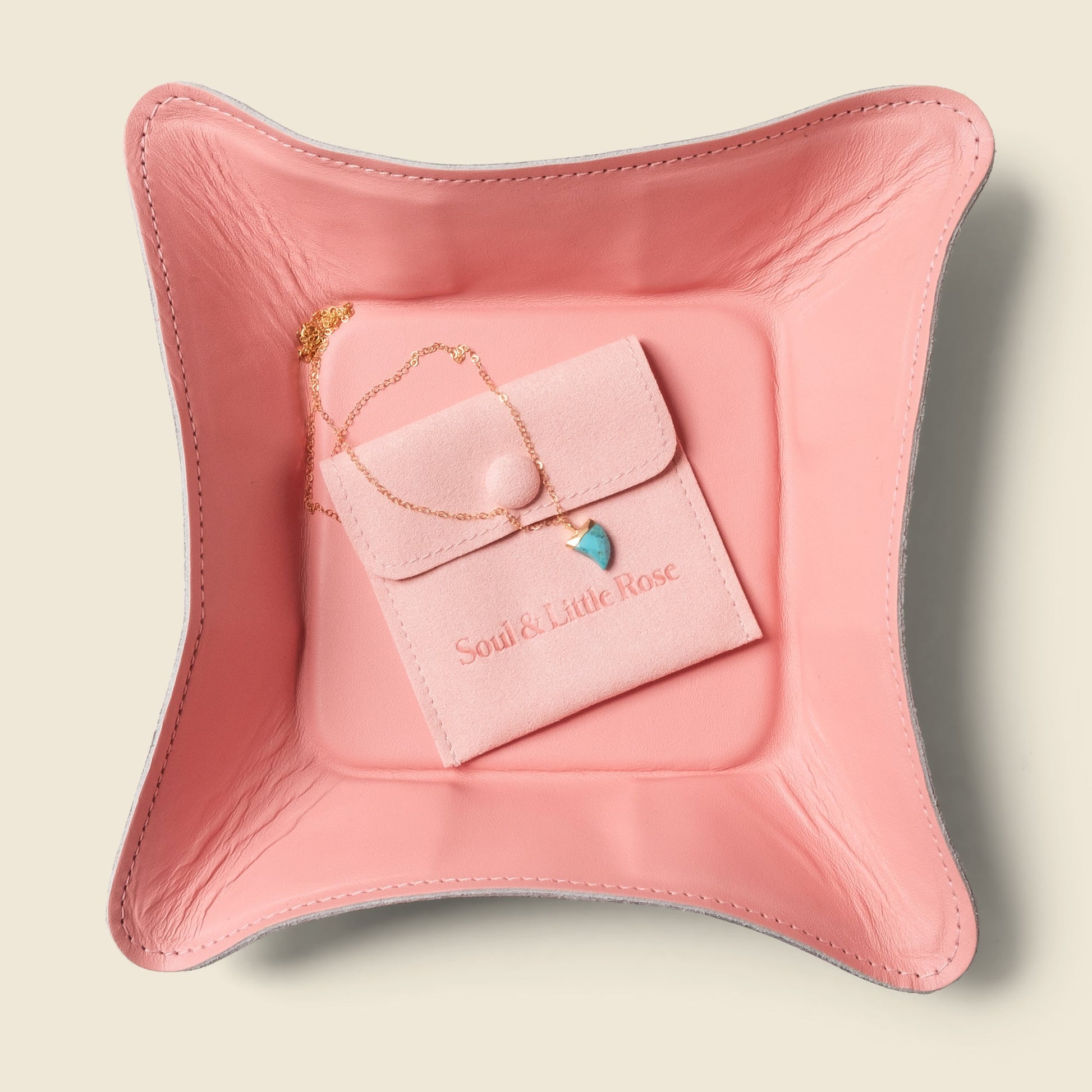 Travel valet tray - Pink - Tree of Life