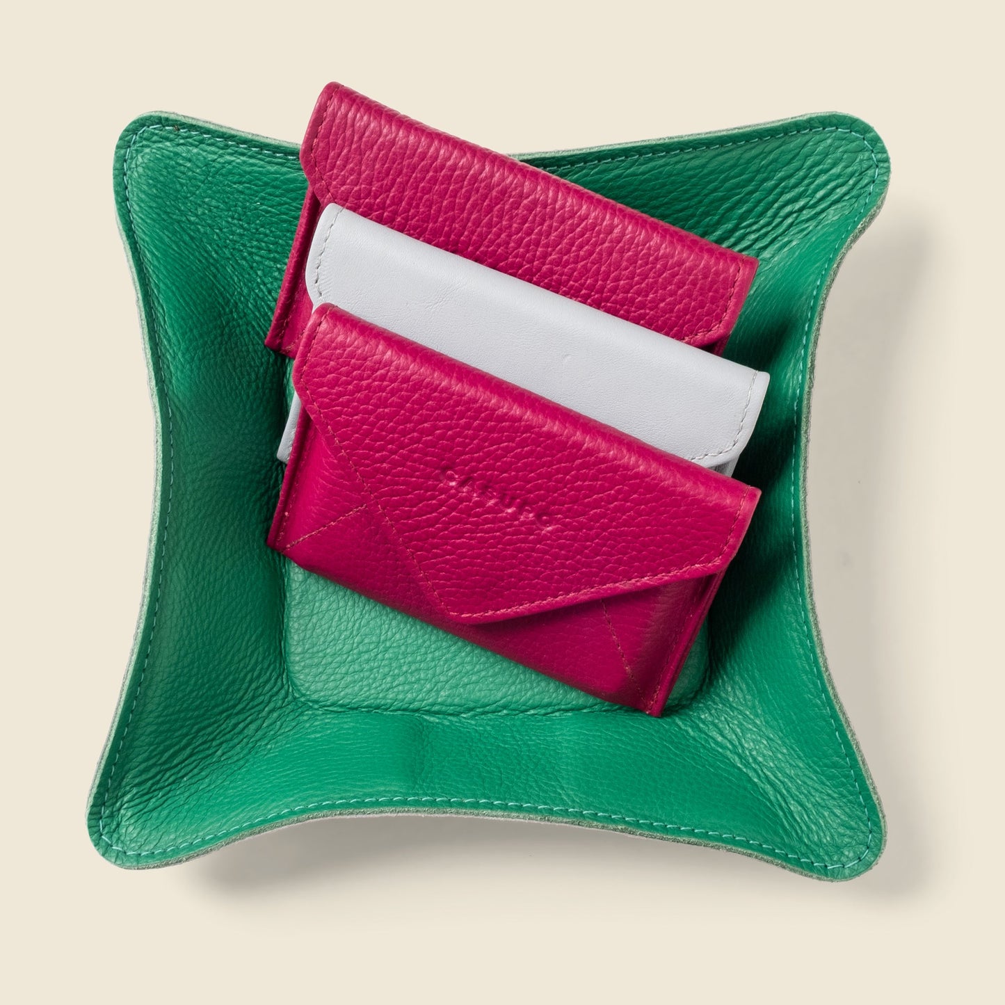 Travel valet tray - Green - Tree of Life