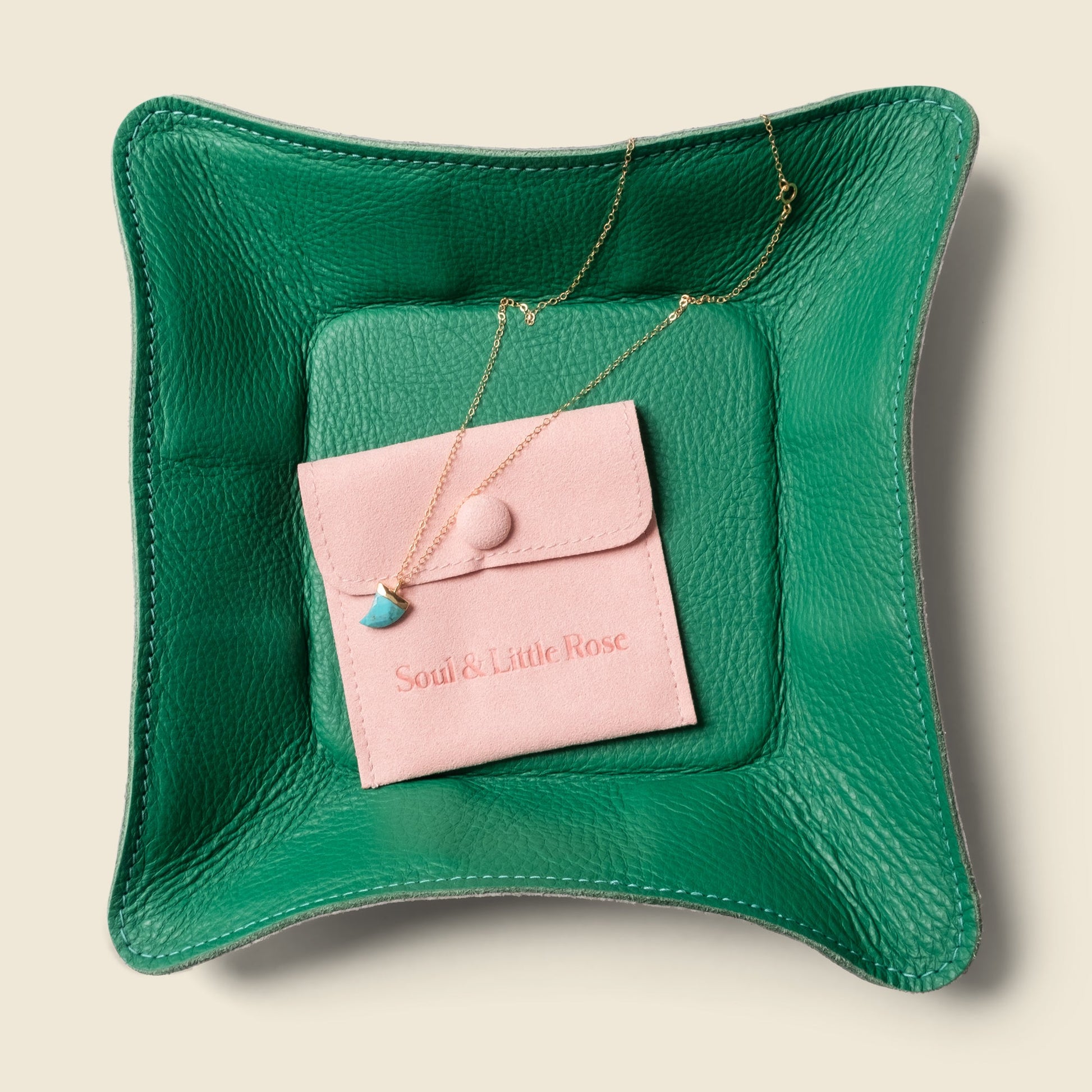 Travel valet tray - Green - Tree of Life
