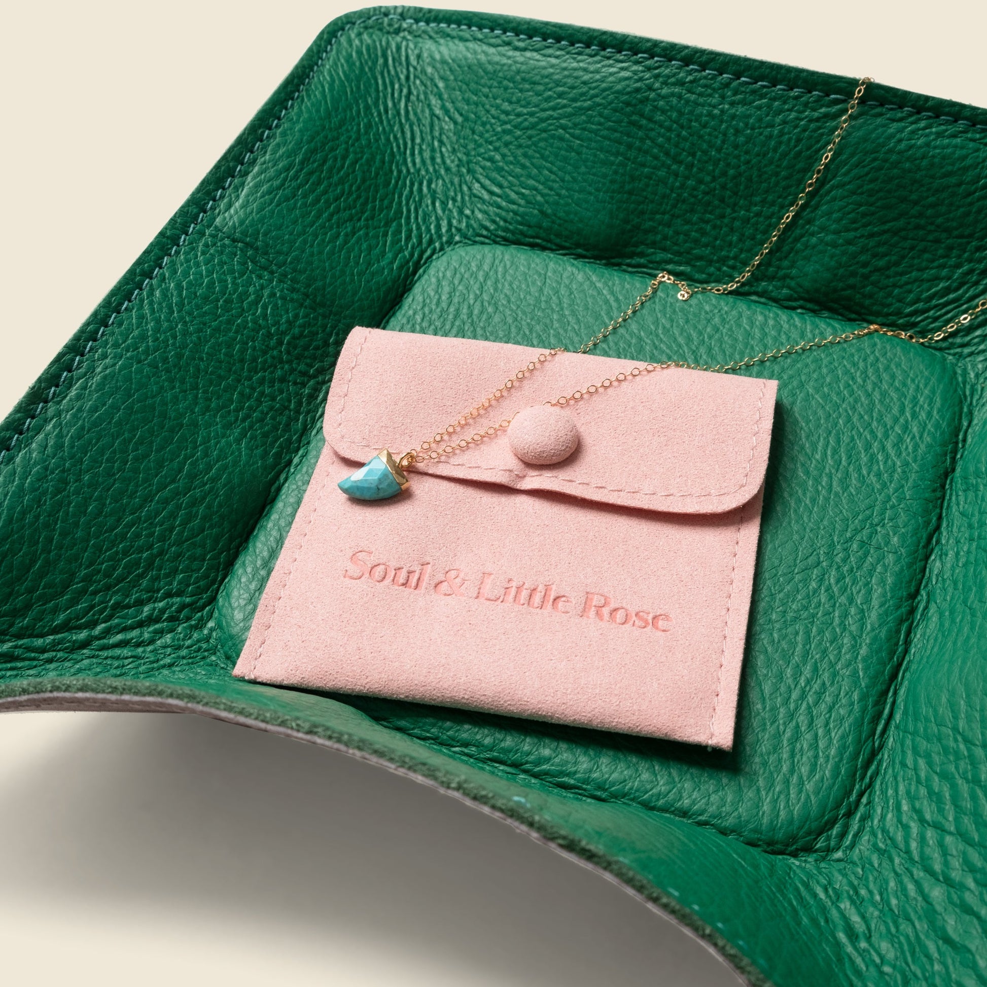 Travel valet tray - Green - Tree of Life