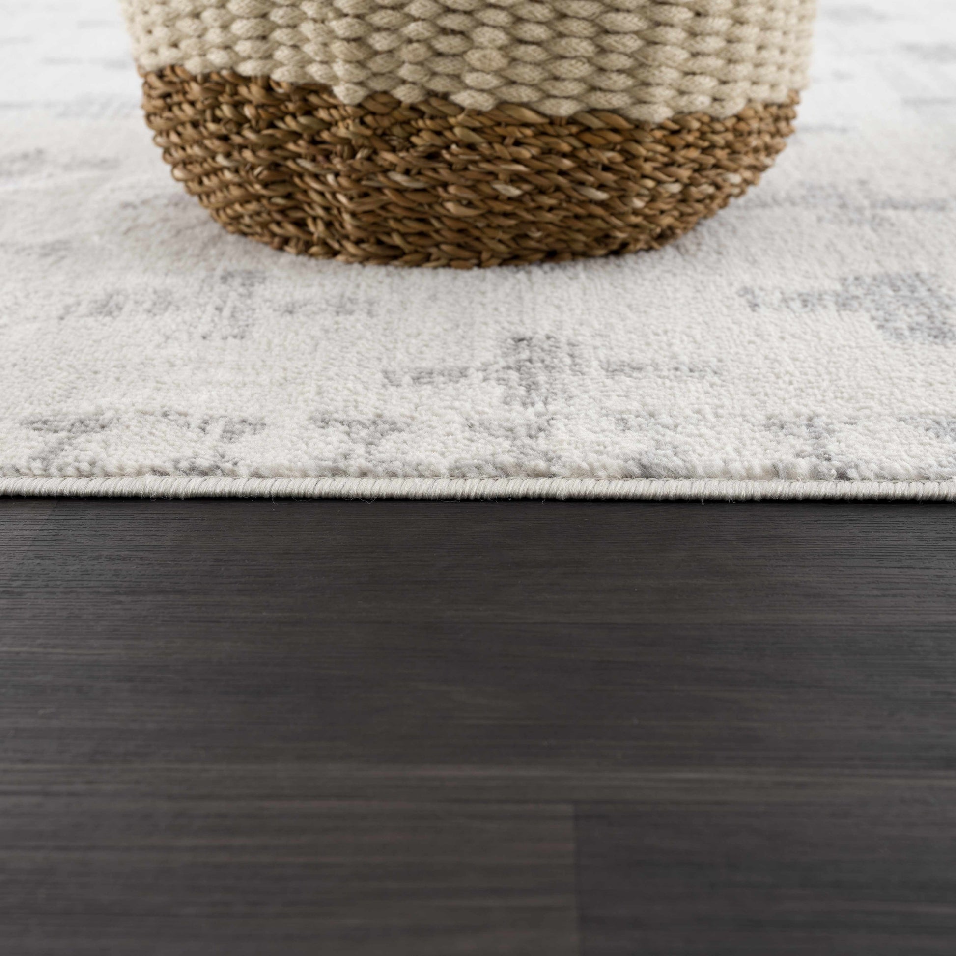 Tigris Swiss Cross Ivory&Gray Area Rug - Clearance - Tree of Life