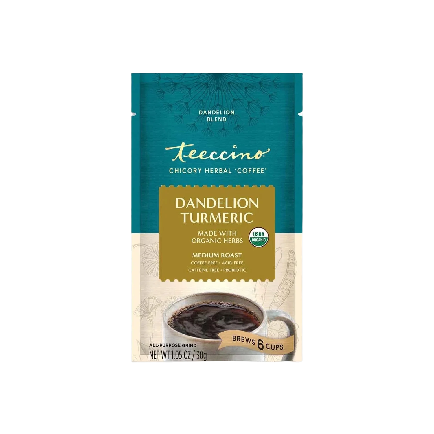 Dandelion Turmeric Herbal Coffee - Tree of Life