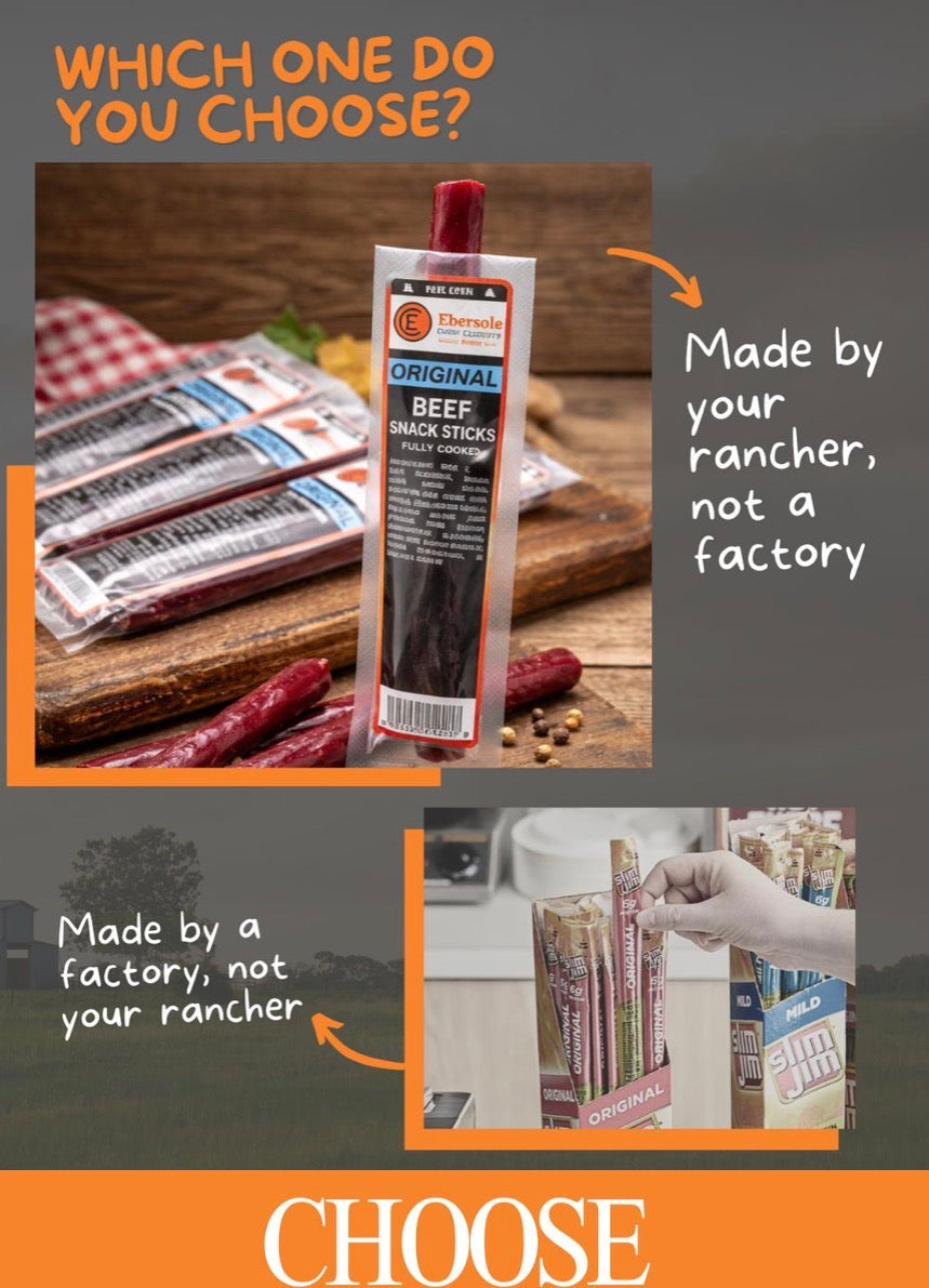 ECC Ranch Grassfed Beef Sticks - Tree of Life