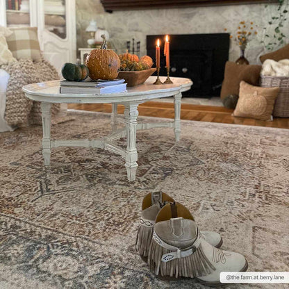 Heritage Style Flat Pile Washable Rug - Tree of Life