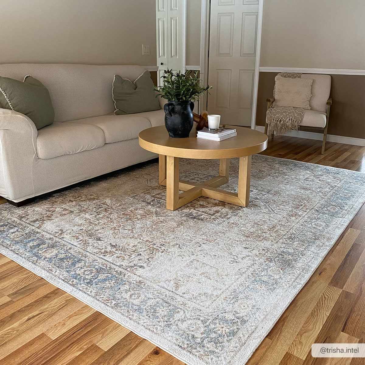 Heritage Style Flat Pile Washable Rug - Tree of Life