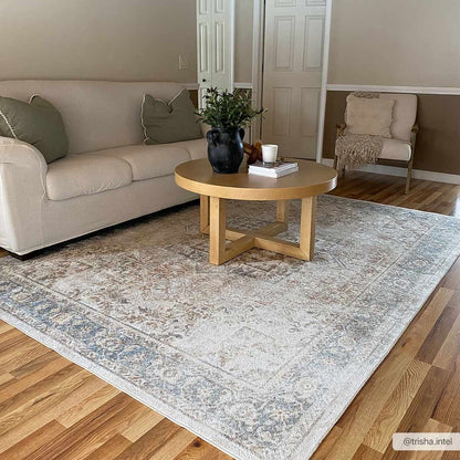 Heritage Style Flat Pile Washable Rug - Tree of Life