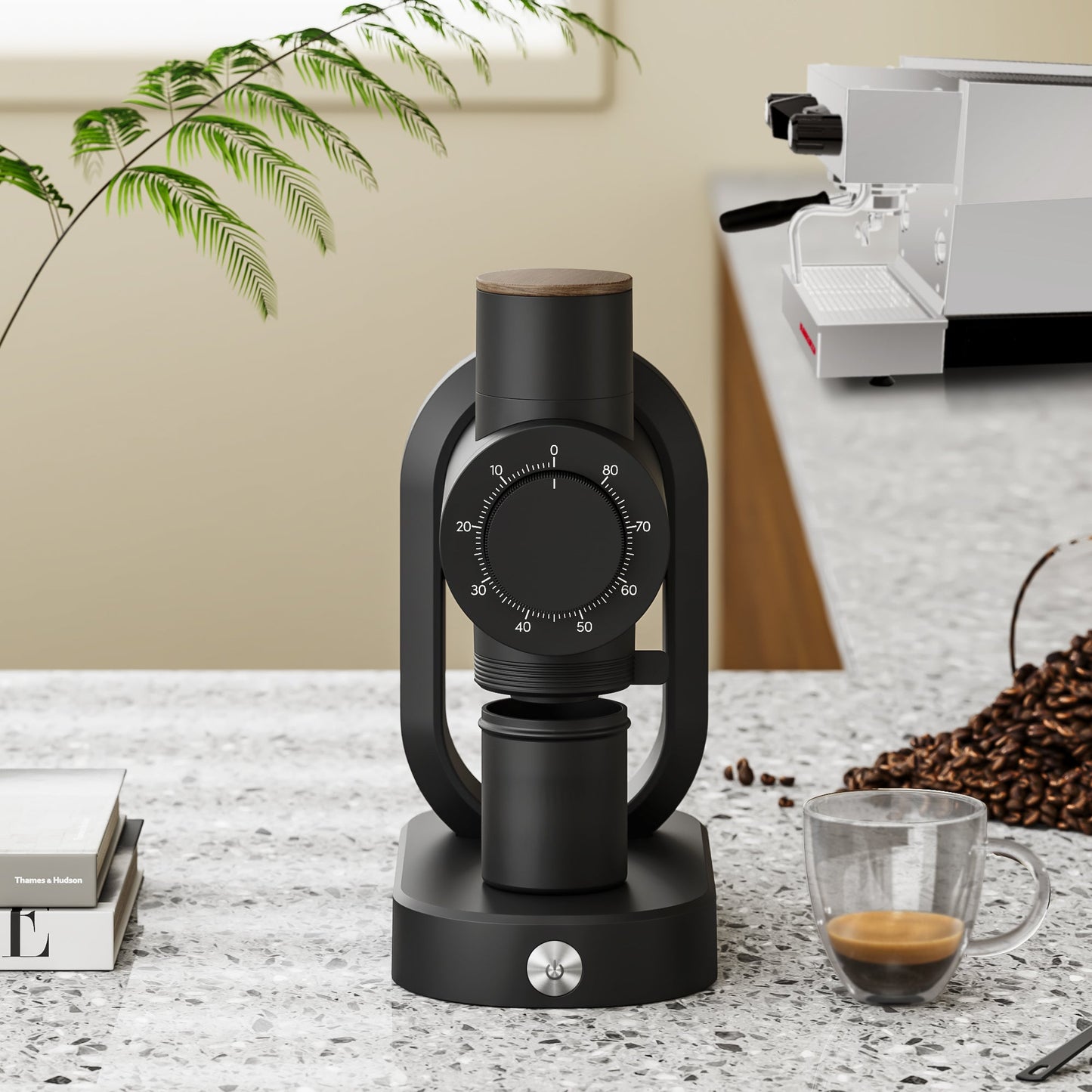 Geimori GU64 Gen2 Single Dose Coffee Grinder with 64mm Flat Burr, Anti-Static Design, Stepless Adjustment, Adjustable RPM, Zero Retention - Tree of Life