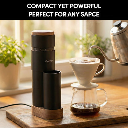 Geimori T38 Plus-The True Pro Grade Portable Coffee Grinder with 38mm Conical Burr, Anti-Static Tech, Stepless Grind Settings, Zero Retention - Tree of Life