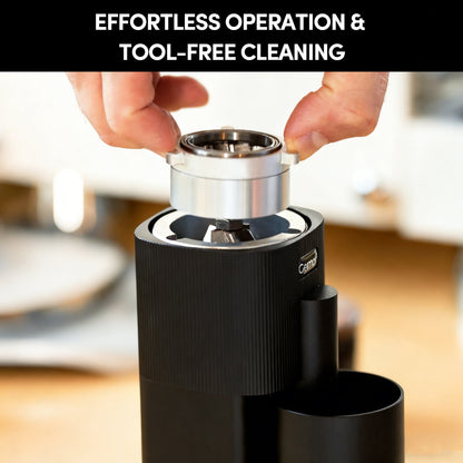 Geimori T38-The True Pro Grade Portable Coffee Grinder with 38mm Conical Burrs, 3600mAh Batteries, Stepless Grind Settings - Tree of Life