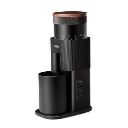 Geimori T38-The True Pro Grade Portable Coffee Grinder with 38mm Conical Burrs, 3600mAh Batteries, Stepless Grind Settings - Tree of Life