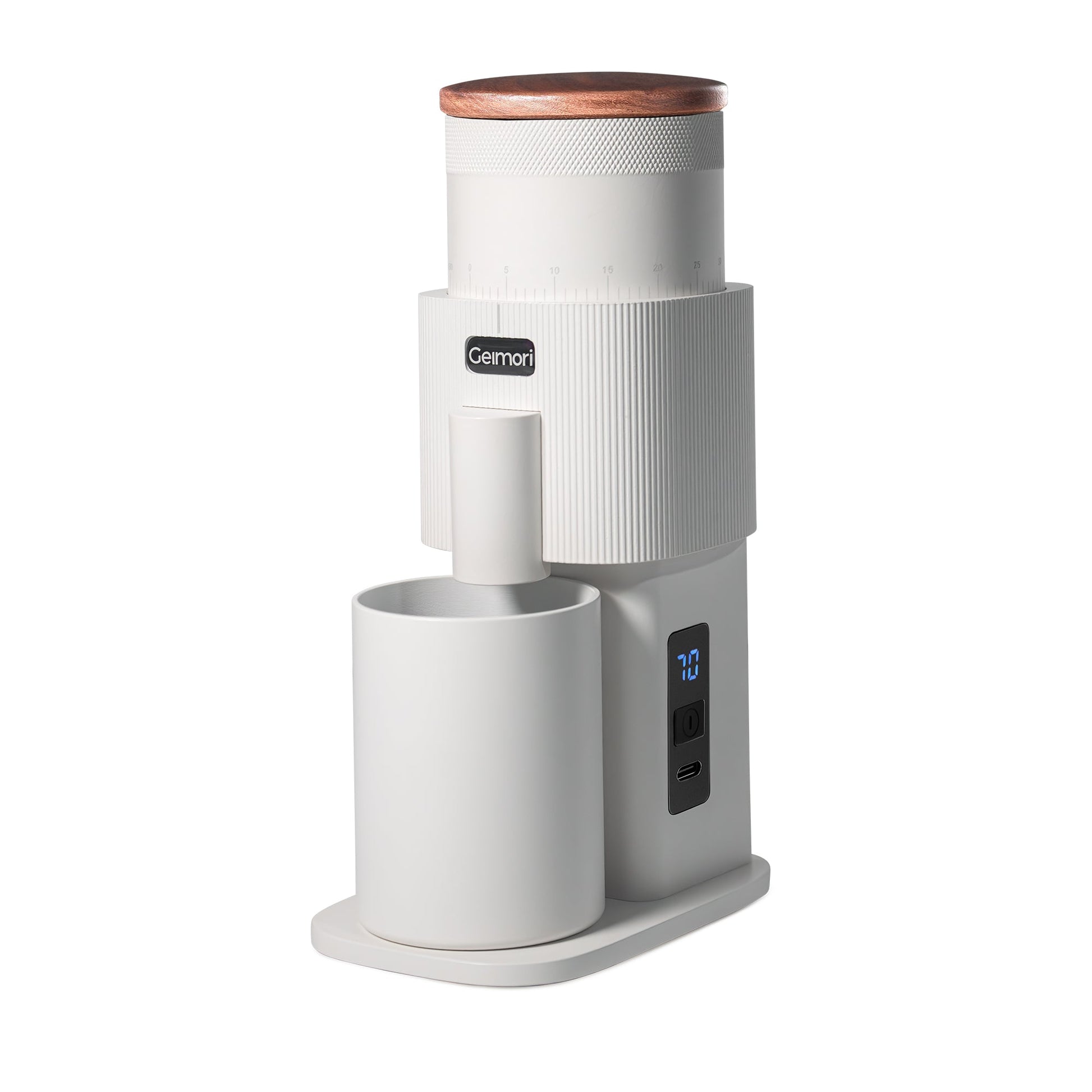 Geimori T38-The True Pro Grade Portable Coffee Grinder with 38mm Conical Burrs, 3600mAh Batteries, Stepless Grind Settings - Tree of Life