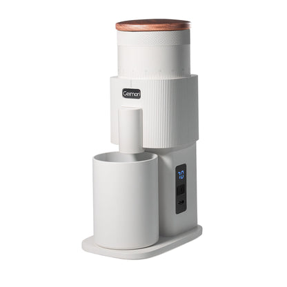Geimori T38-The True Pro Grade Portable Coffee Grinder with 38mm Conical Burrs, 3600mAh Batteries, Stepless Grind Settings - Tree of Life