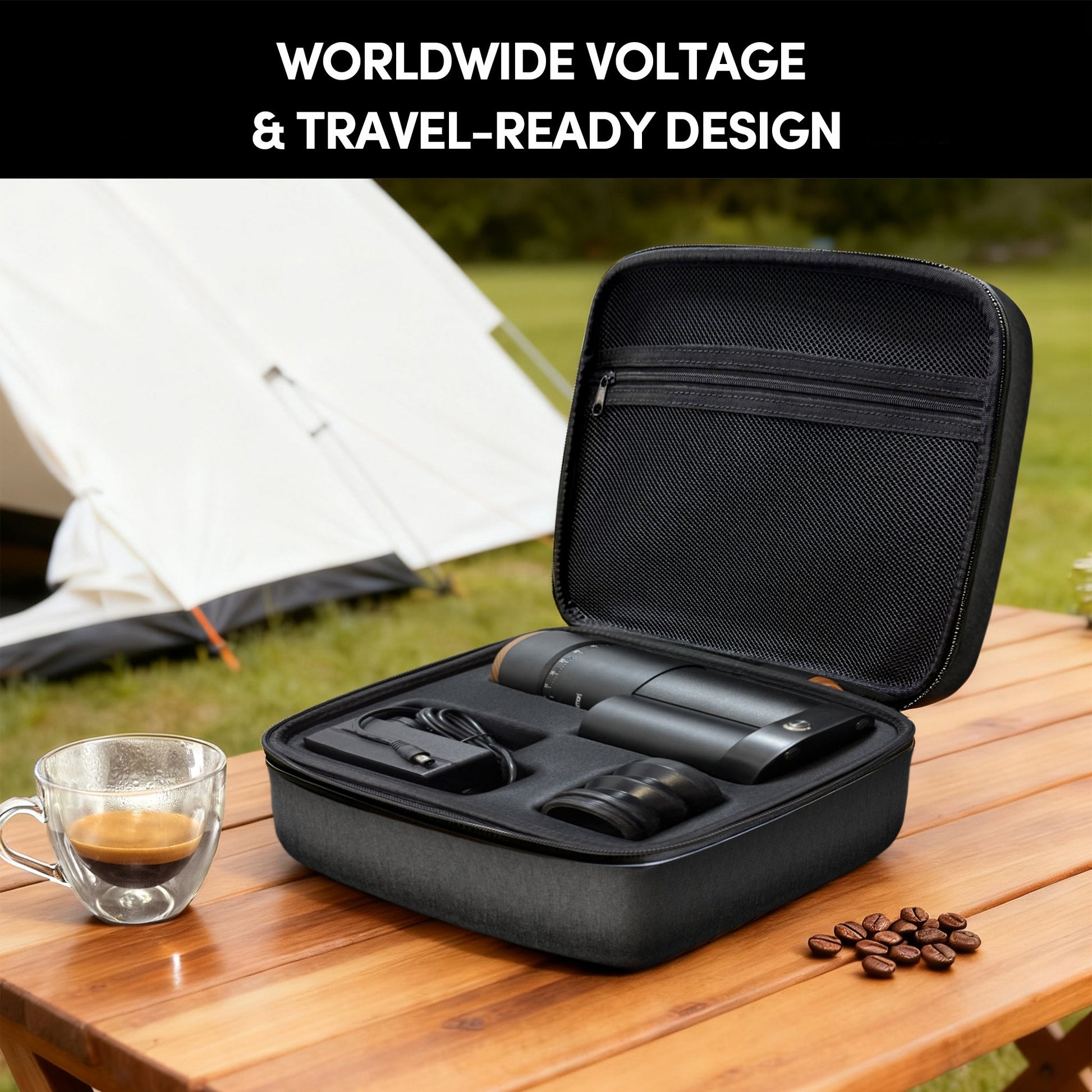 Geimori T38 Plus-The True Pro Grade Portable Coffee Grinder with 38mm Conical Burr, Anti-Static Tech, Stepless Grind Settings, Zero Retention - Tree of Life