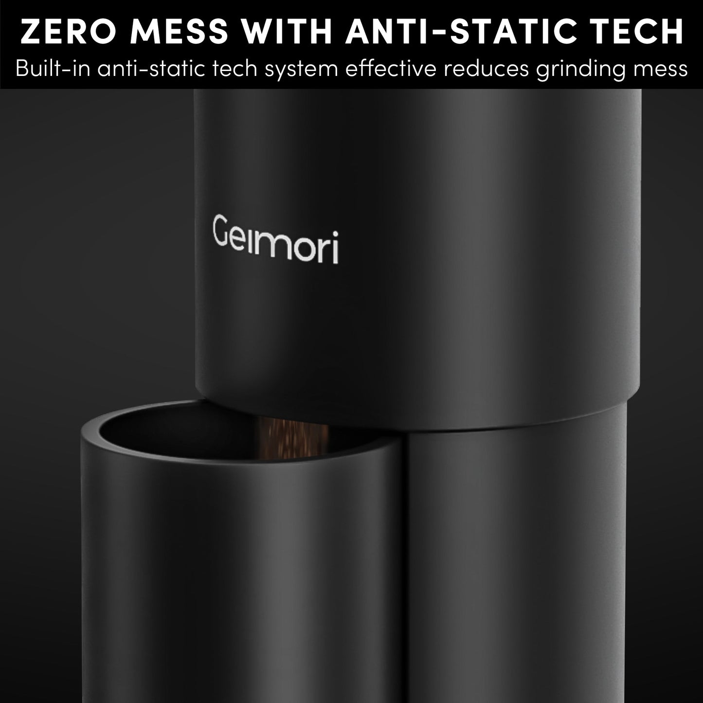 Geimori T38 Plus-The True Pro Grade Portable Coffee Grinder with 38mm Conical Burr, Anti-Static Tech, Stepless Grind Settings, Zero Retention - Tree of Life