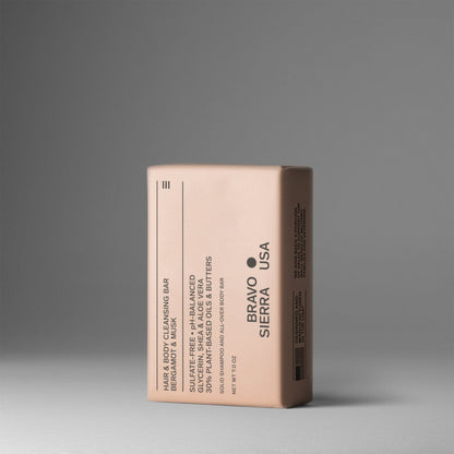BERGAMOT AND MUSK - HAIR & BODY CLEANSING BAR - Tree of Life