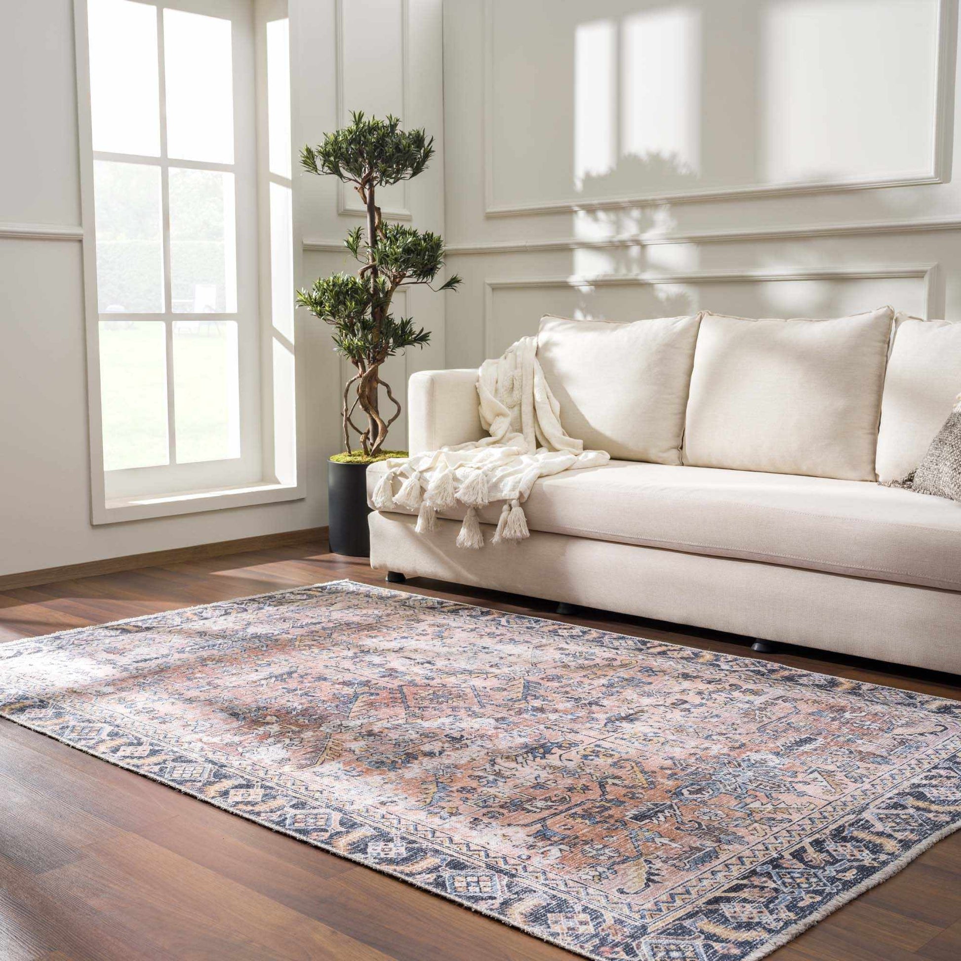 Holi-2305 Boutique Washable Rug - Tree of Life