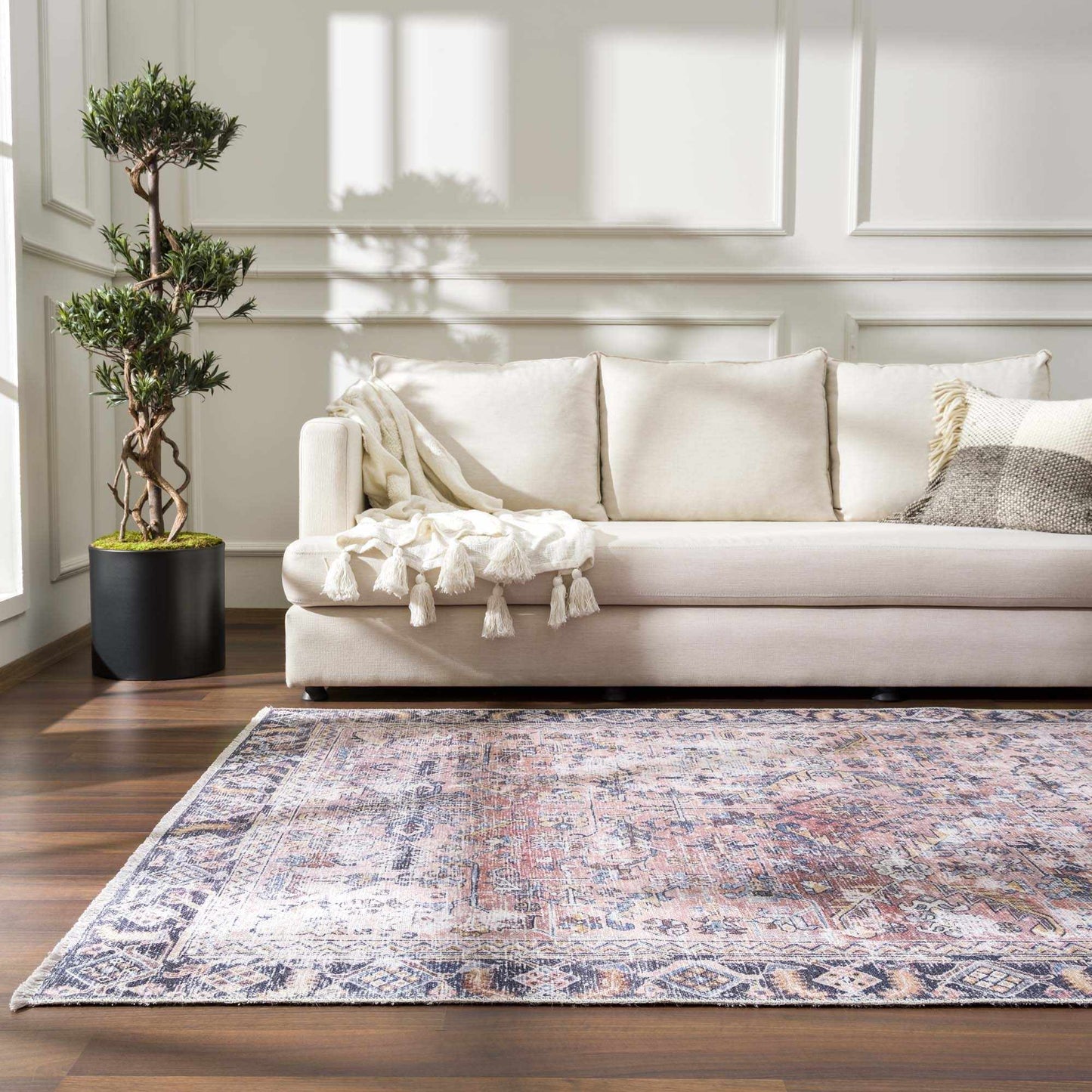 Holi-2305 Boutique Washable Rug - Tree of Life