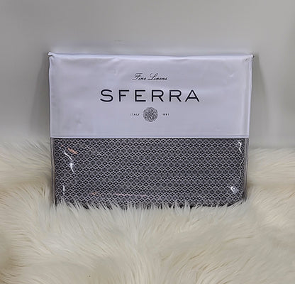 Sferra Minello Duvet Cover, Silver, Size Full-Queen - Tree of Life