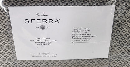 Sferra Minello Duvet Cover, Silver, Size Full-Queen - Tree of Life