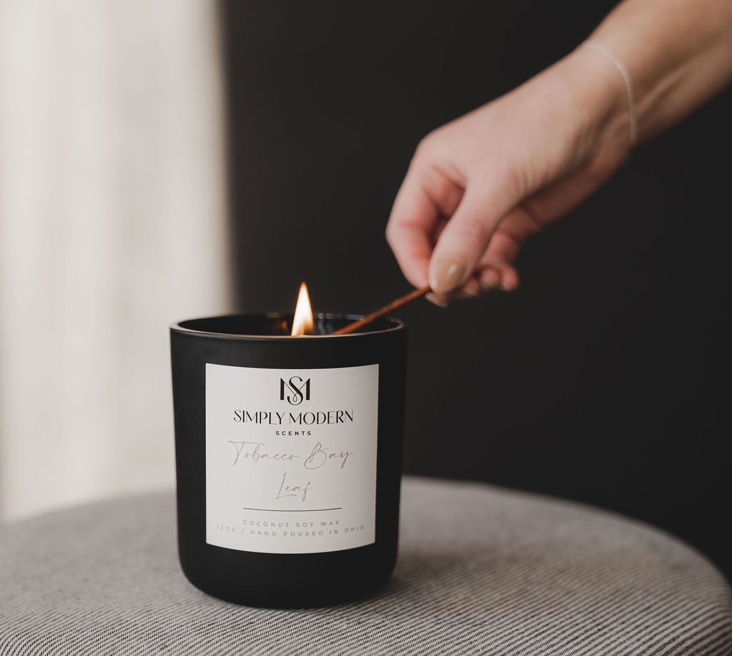 Tobacco Bay Leaf | Wood-Wick Coconut Soy Wax Candle - Tree of Life
