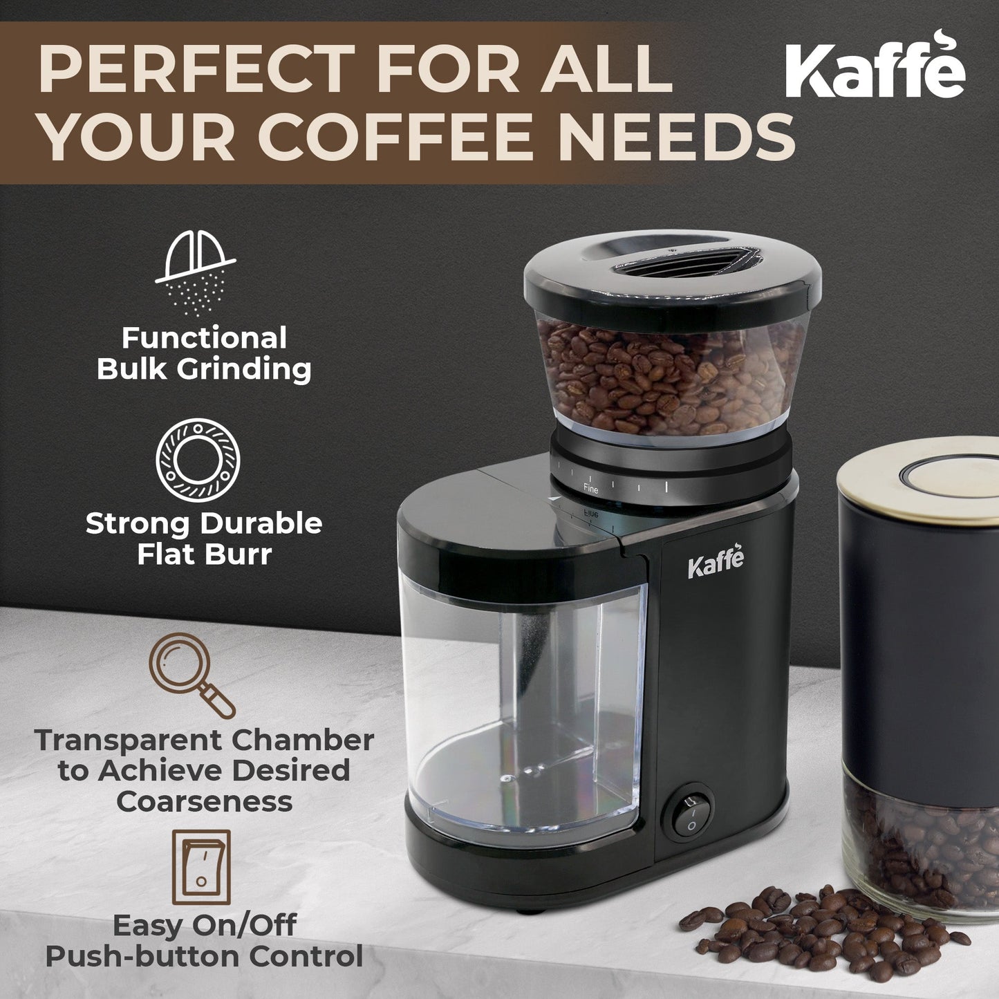 Burr Coffee Grinder, KF8021 - Tree of Life